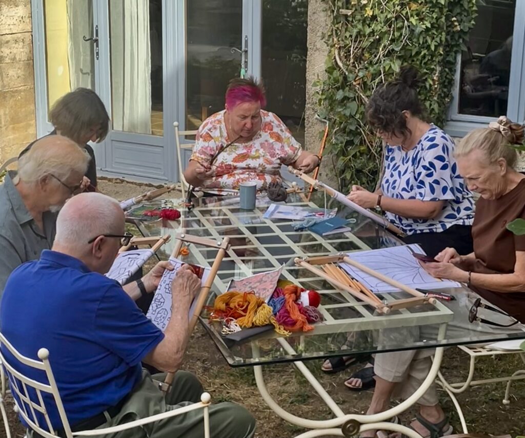 Sewing outside Sep 26